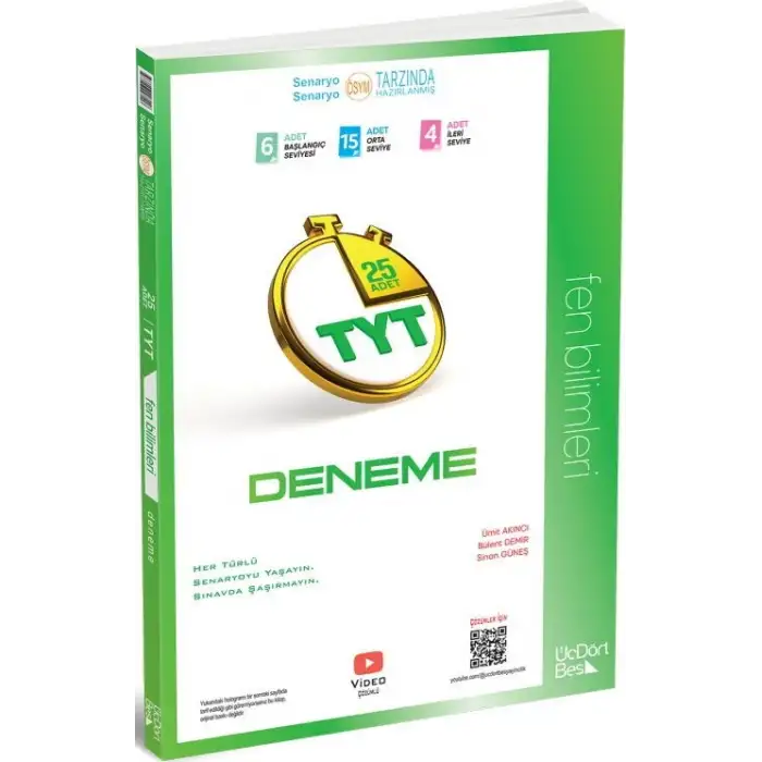 Üçdörtbeş Tyt Fen Bilimleri 25 Deneme 2025-26