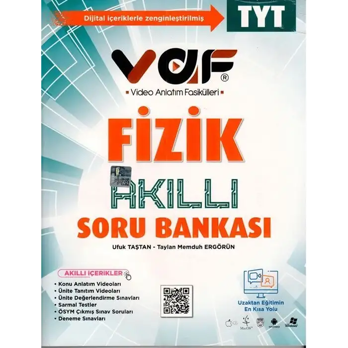 Vaf Tyt Akıllı Fizik Soru Bankası - 2022