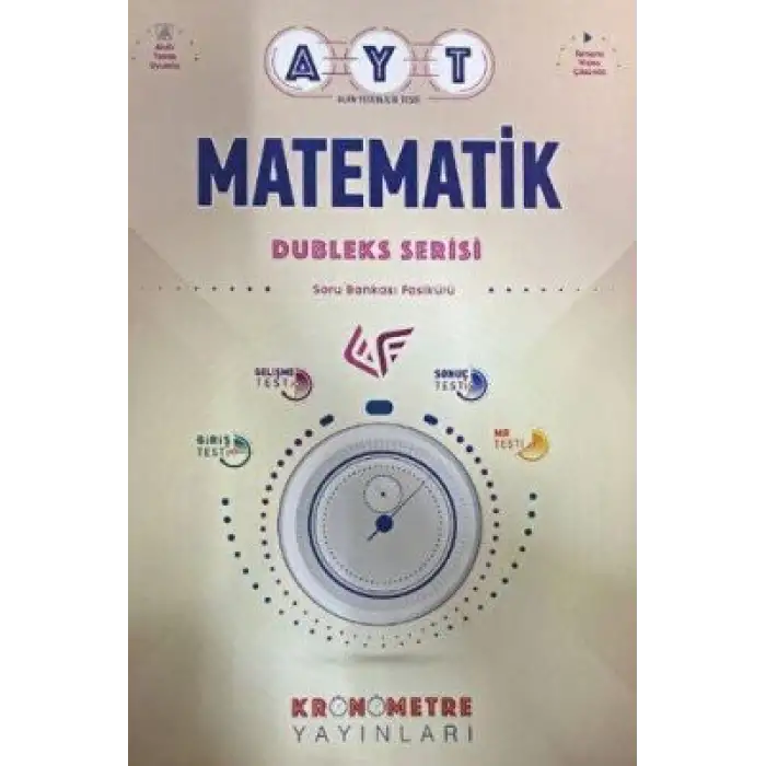 Kronometre Kurumsal Ayt Matematik Soru Bankası