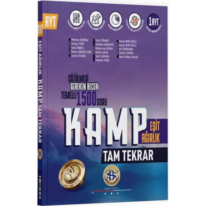 Bilgisarmal YKS AYT Kamp Tam Tekrar EşitAğırlık 2025