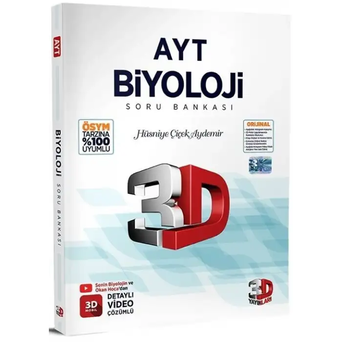 3D Ayt Biyoloji Soru Bankası 2025-26