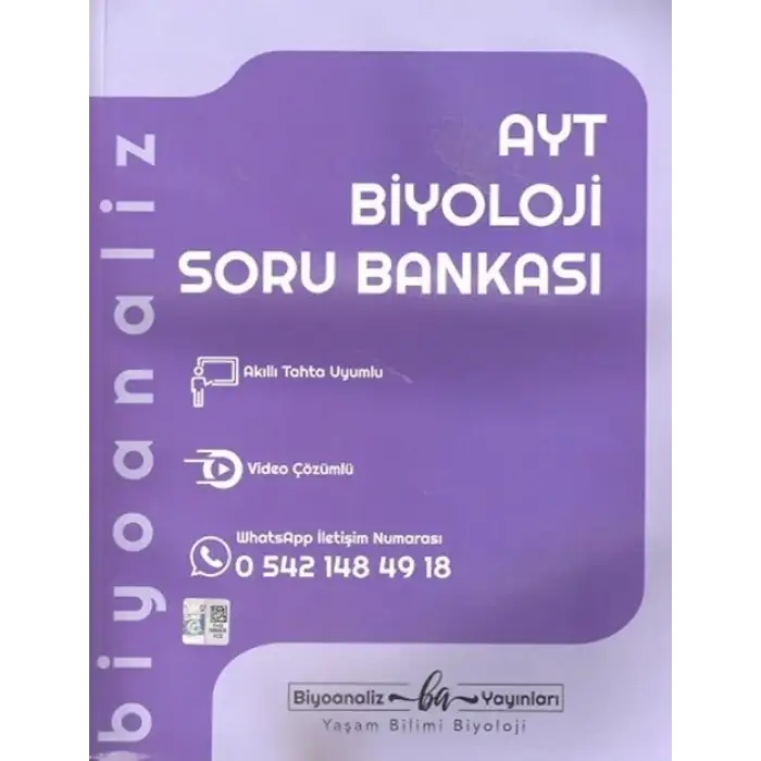 Biyoanaliz Ayt Biyoloji Soru Bankası 2025-26