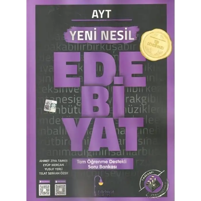 Edebiyatsokağı Ayt Yeni NesiL Edebiyat Öğreten Soru Bankası
