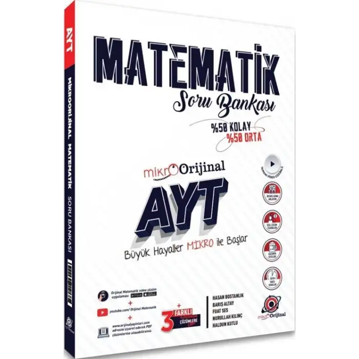 Orijinal Mikro Ayt Matematik Soru Bankası 2025-26