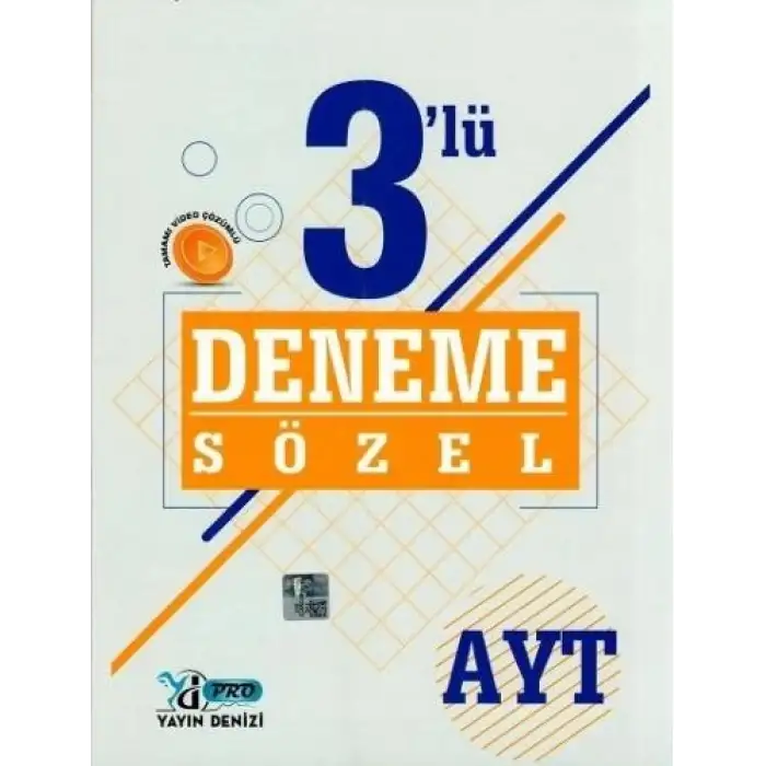 Yayındenizi Ayt Pro Sözel Deneme 3 Lü