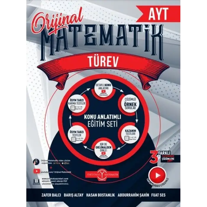 Orijinal Ayt Matematik Türev Konu Anlatımlı Soru Bankası 2025-26