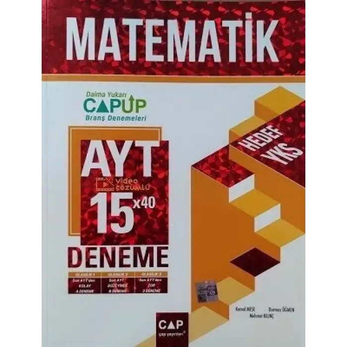 Çap Ayt Matematik Deneme Up 15 Li 2022