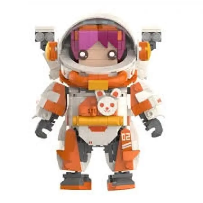 Jaki Block Oyuncak Astronot Pembe 497 Parça Jk9108