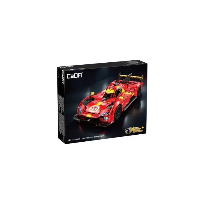 Cada Block Oyuncak Yarış Arabası Kırmızı 1518 Parça