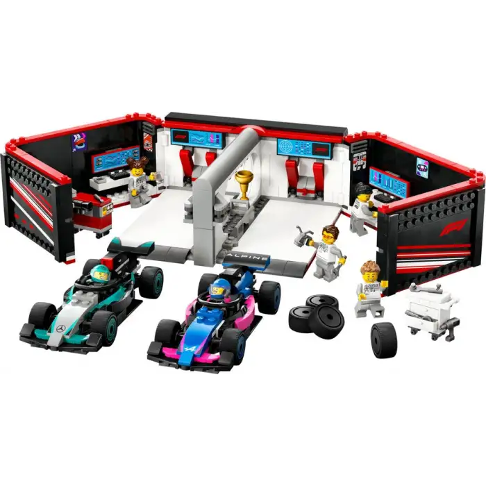 Lego City 60444 F1 Garajı Ve Mercedes-Amg Ve Alpine Arabaları