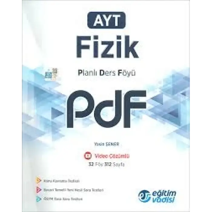 Eğitimvadisi Ayt Fizik Planlı Ders Föyü Pdf 2025-26