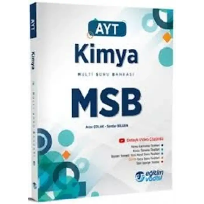 Eğitimvadisi Ayt Kimya Multi Soru Bankası Msb 2025-26