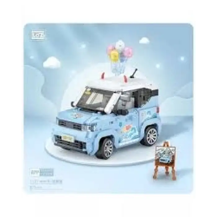 Loz Block Oyuncak Mavi Balon Arabası 875 Parça