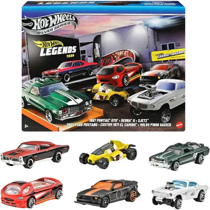 Hotwheels Efsane Temalı Çoklu Arabalar Mtl-Jby78