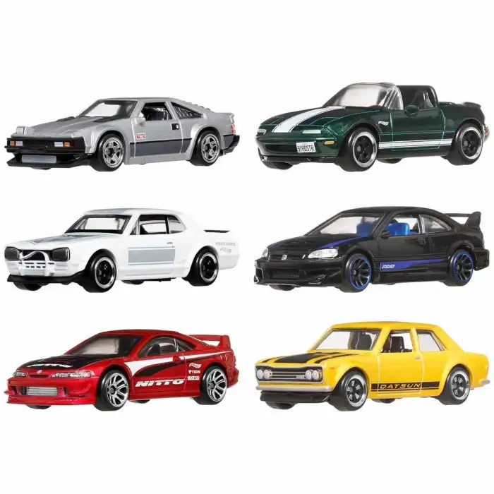 Hotwheels Japon Temalı Çoklu Arabalar Mtl-Jby77
