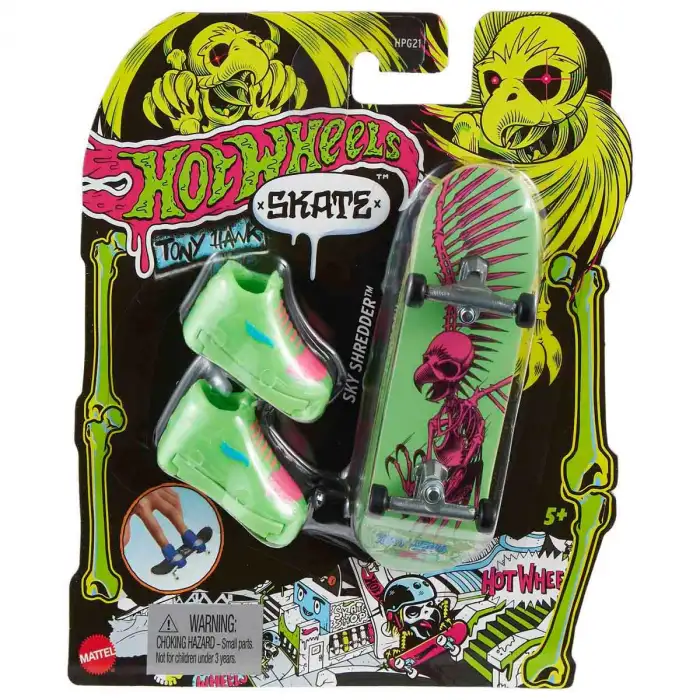 Hotwheels Skate Neon Temalı Parmak Kaykay Ve Ayakkabı Paketleri Mtl-Hpg21
