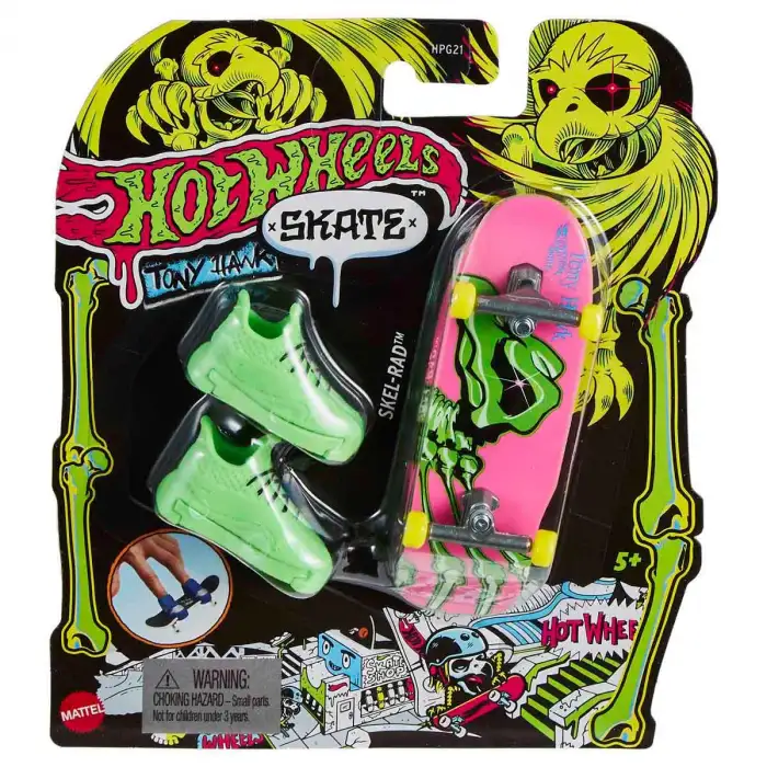 Hotwheels Skate Neon Temalı Parmak Kaykay Ve Ayakkabı Paketleri Mtl-Hpg21