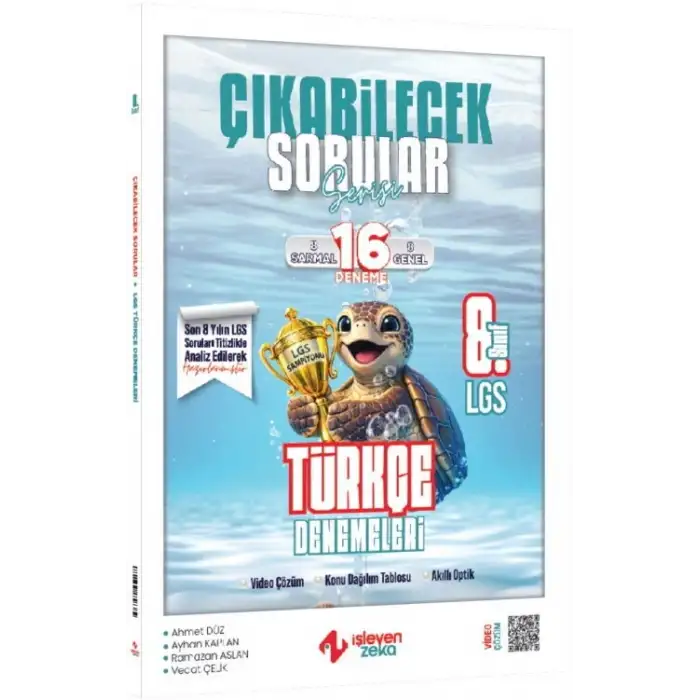 İşleyenzeka 8.Sınıf Türkçe Çıkabilecek Sorular 16 Deneme 2025-26