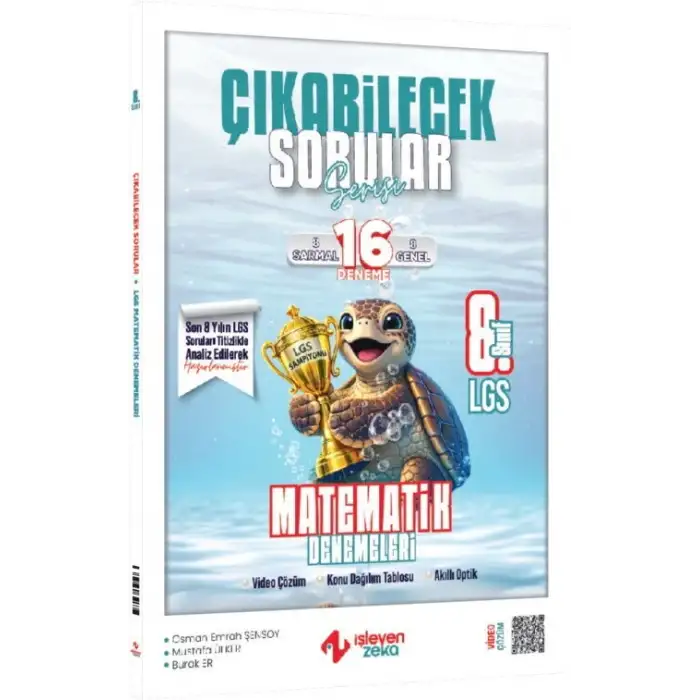 İşleyenzeka 8.Sınıf Matematik Çıkabilecek Sorular 16 Deneme 2025-26