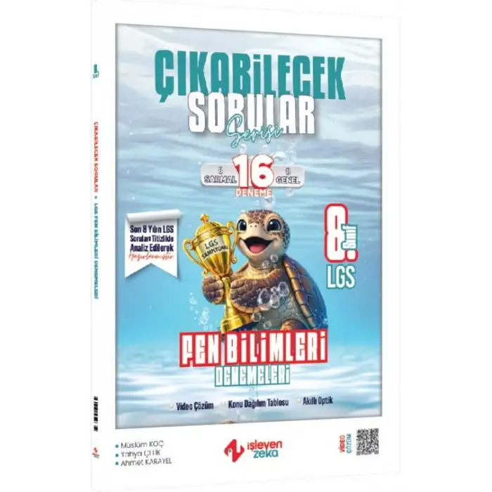 İşleyenzeka 8.Sınıf Fen Bilimleri Çıkabilecek Sorular 16 Deneme 2025-26