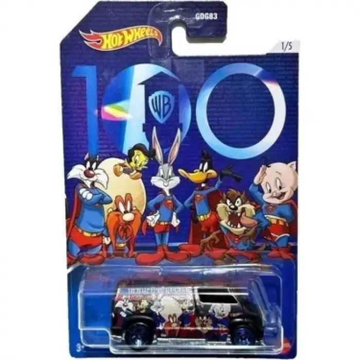 Hotwheels Warner Bros 100. Yıl Temalı Arabalar Custom 77 Dodge Van Hmv73-Hlk29
