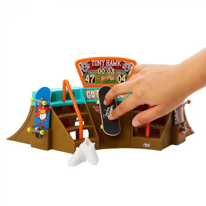Hotwheels Skate Parmak Kaykay Macerasına Baslangıc Setlerı Mtl-Hgt91-3