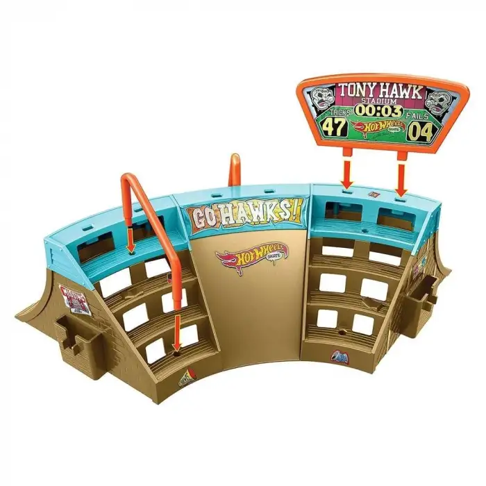 Hotwheels Skate Parmak Kaykay Macerasına Baslangıc Setlerı Mtl-Hgt91-3