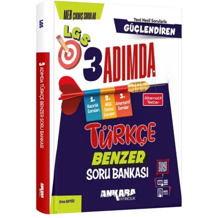 Ankara 8.Sınıf Türkçe Güçlendiren 3 Adımda Benzer Soru Bankası