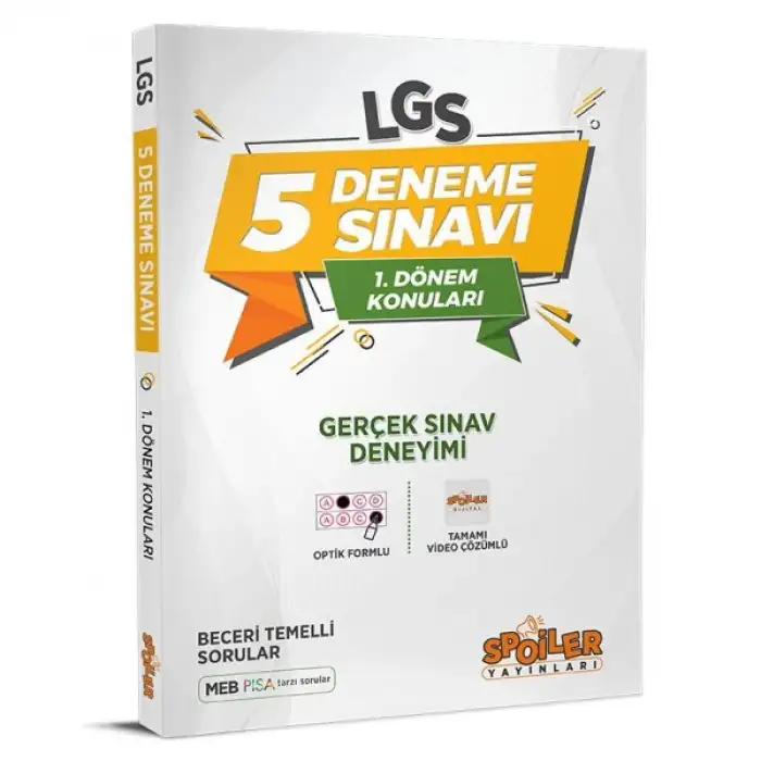 3D 8.Sınıf 1.Dönem 5Li Deneme 2023