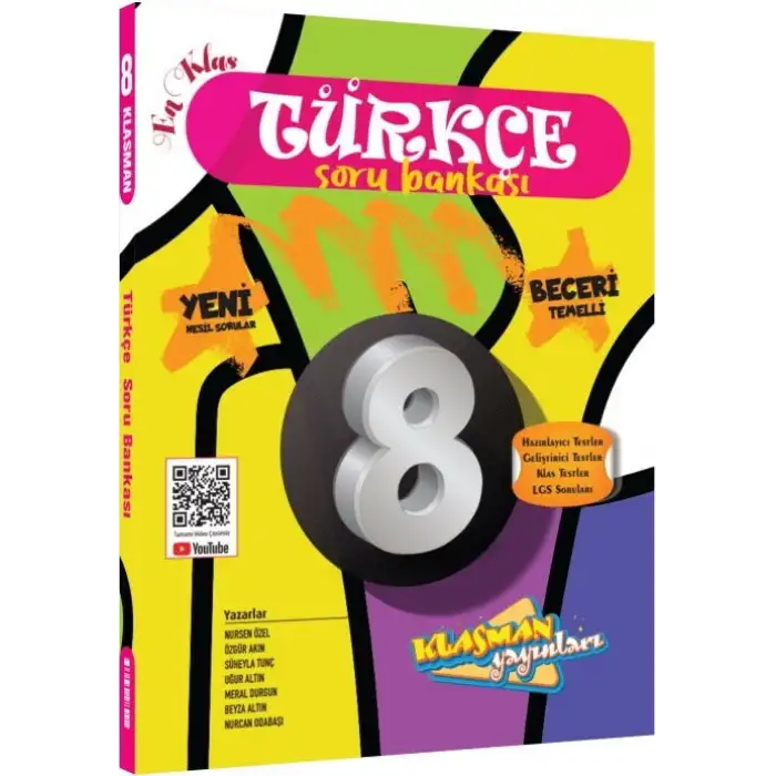 Klasman 8.Sınıf Türkçe Soru Bankası 2025-26