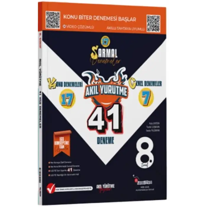 Akılyürütme 8.Sınıf Matematik 41 Deneme (Ksg) 2025-26