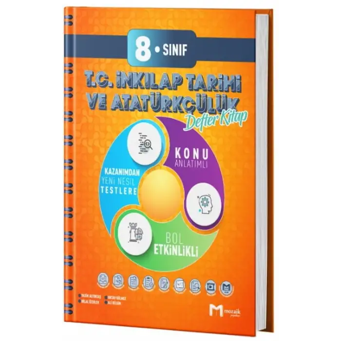 Mozaik 8.Sınıf İnkılap Tarihi Defter 2025-26