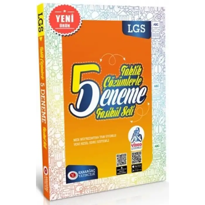 Karaağaç 8.Sınıf Taktik Çözümlerle 5 Deneme Fasikül Seti 2023