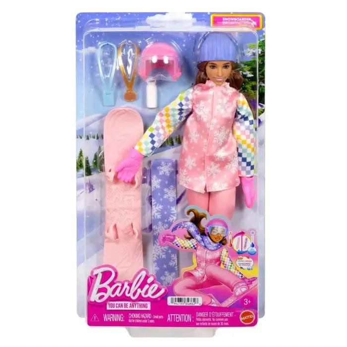Mattel Barbie Kariyer Bebeği Snowboard Sporcusu JKF78