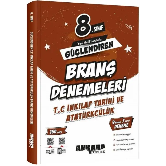 Ankara 8.Sınıf Güçlendiren İnkılap T. Ve Atatürkçülük Branş Denemeleri 2025