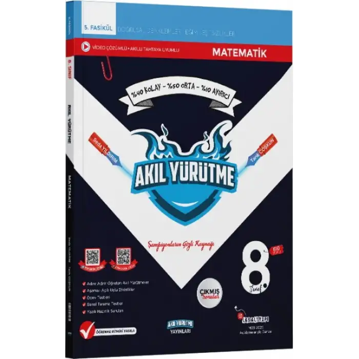 Akılyürütme 8.Sınıf Matematik 5 Fasükül Doğrusal Denklem 2025-26