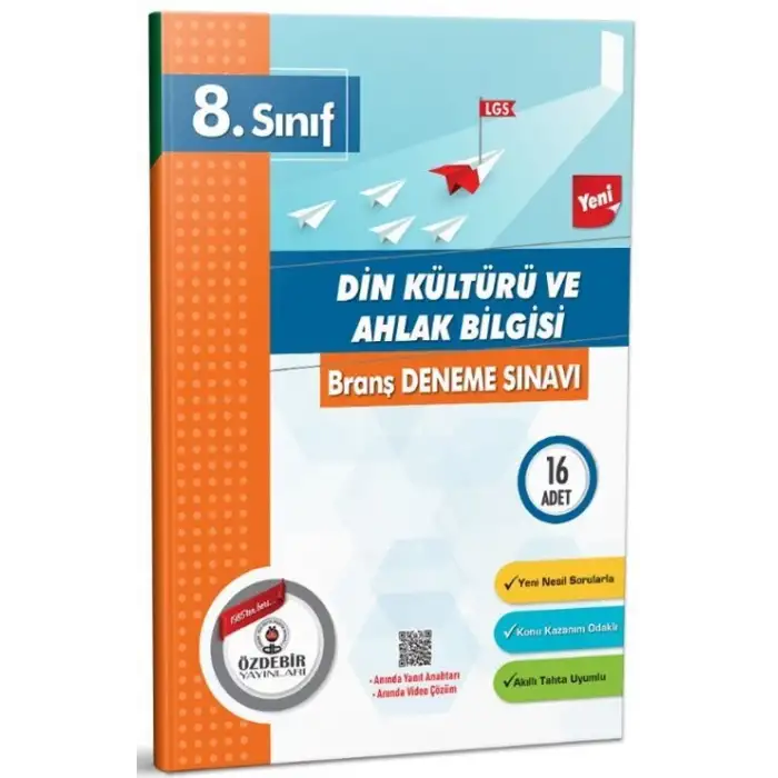 Özdebir 8.Sınıf Din Kültürü Branş Deneme Sınavı