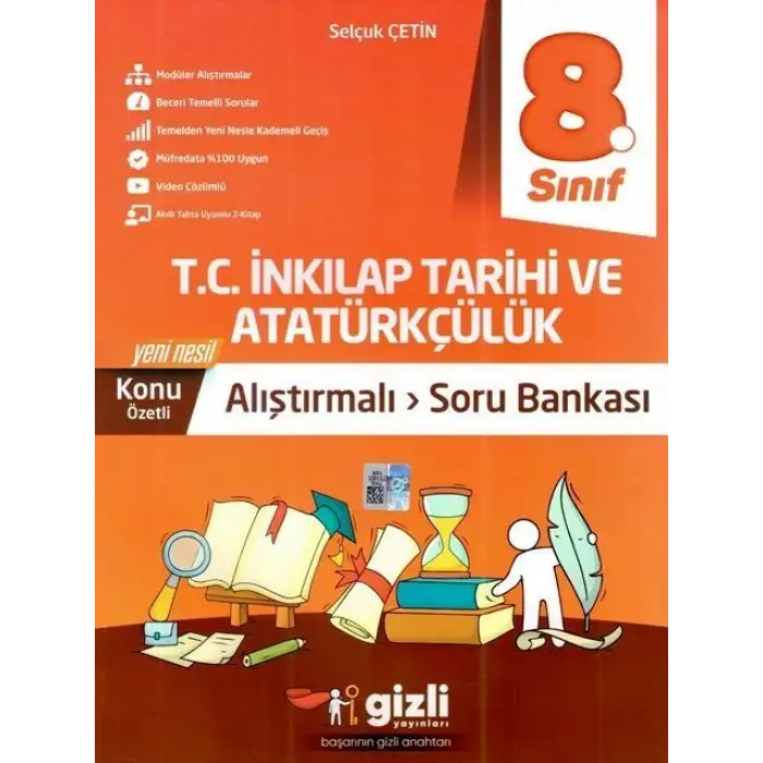 Gizli 8.Sınıf İnkılap Tarihi Alıştırmalı Soru Bankası 2025-26