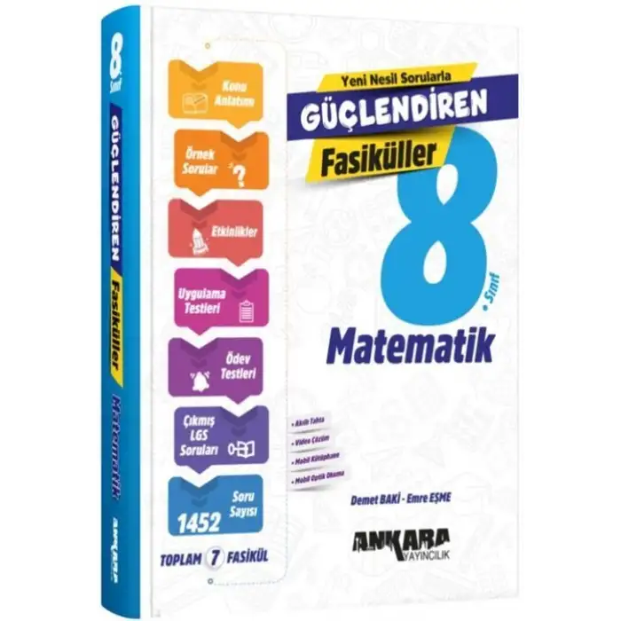 Ankara 8.Sınıf Matematik Güçlendiren Fasikül Set 2025