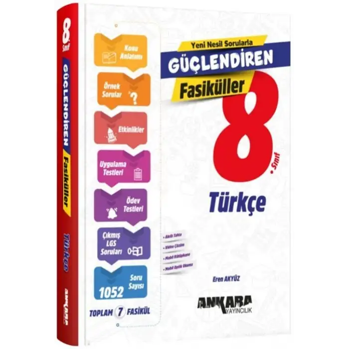 Ankara 8.Sınıf Türkçe Güçlendiren Fasikül Set 2025