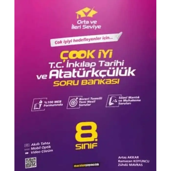 Maraton 8.Sınıf Çook İyi İnkılap Tarihi Soru Bankası 2024