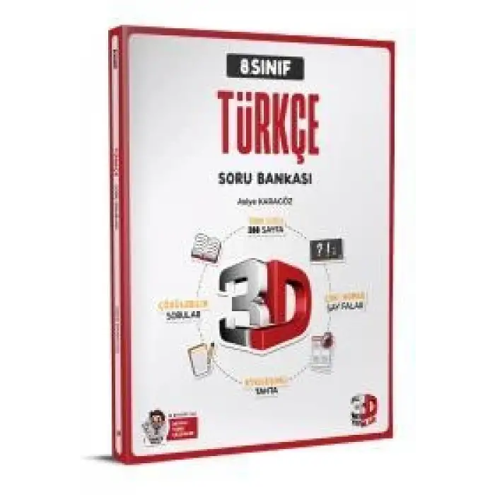 3D 8.Sınıf Türkçe Soru Bankası 2025-26