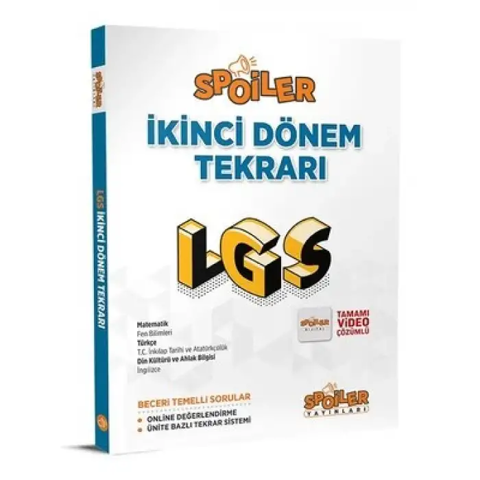 Spoiler 8.Sınıf Lgs 2. Dönem Tekrarı