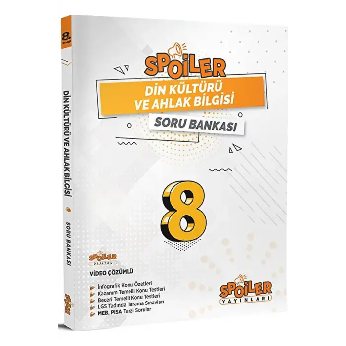 Spoiler 8.Sınıf Din Kültürü Soru Bankası 2024-25