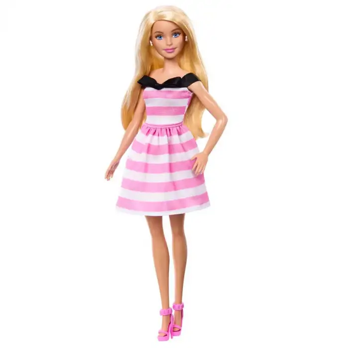 Mattel Barbie 65.Yıl Özel Pembe Elbiseli Bebek Mtl-Hth66
