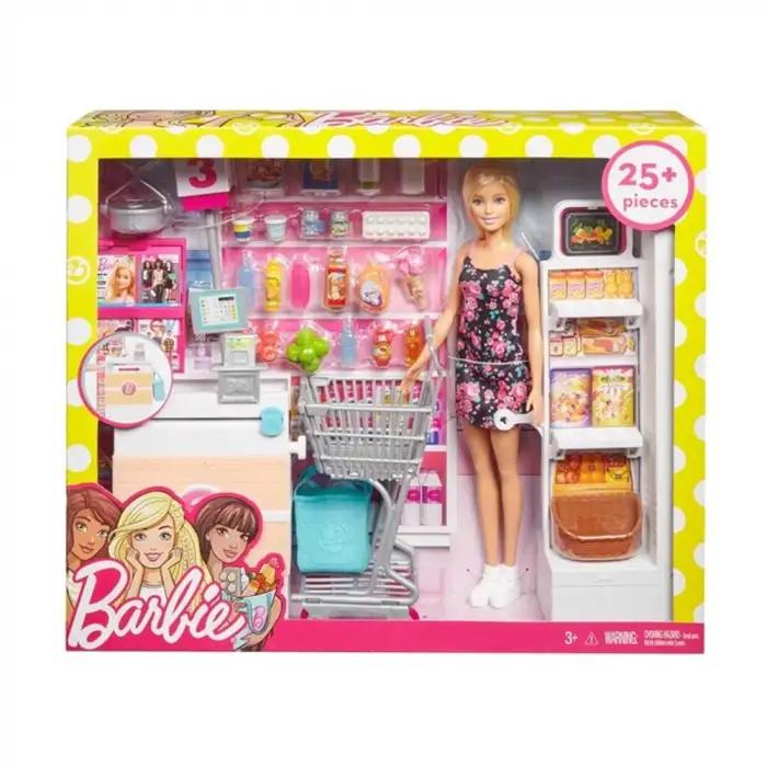 Mattel Barbie Süpermarkette Oyun Seti Mtl-Frp01