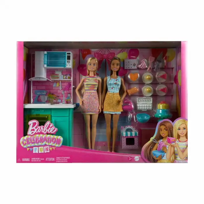 Mattel Barbie Brooklyn Ve Malibu Pasta Yapıyor Oyun Seti Mtl-Hjy94