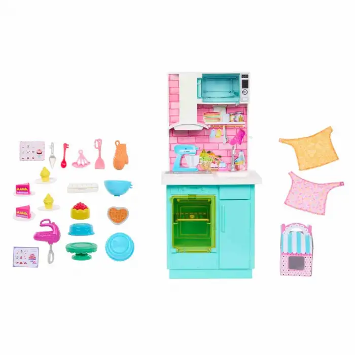 Mattel Barbie Brooklyn Ve Malibu Pasta Yapıyor Oyun Seti Mtl-Hjy94