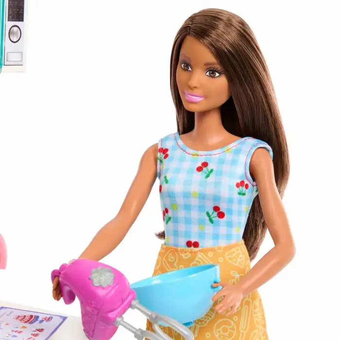 Mattel Barbie Brooklyn Ve Malibu Pasta Yapıyor Oyun Seti Mtl-Hjy94