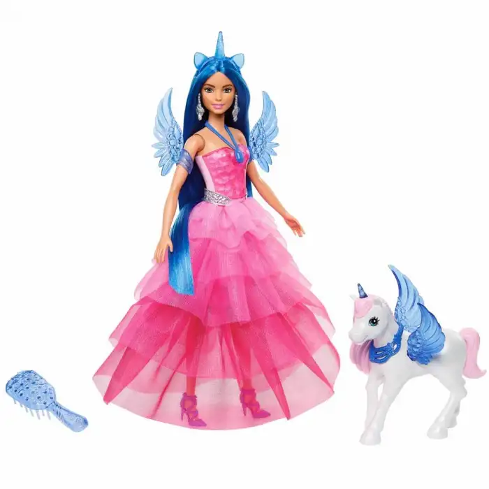 Mattel Barbie Mavi Saçlı Prenses Bebek Hrr16